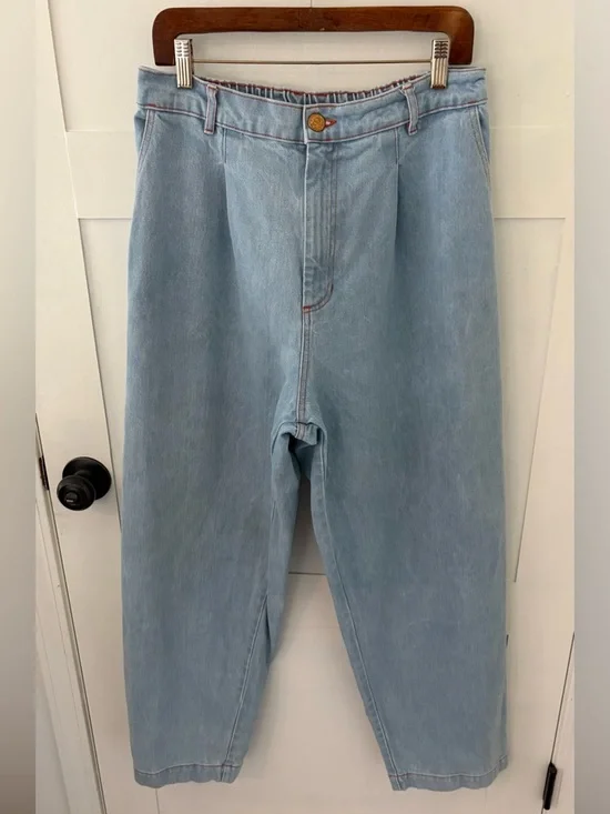 Big Bud Press Denim Hi-Rise Trousers. Size Large. - Picture 3 of 16